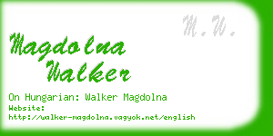 magdolna walker business card